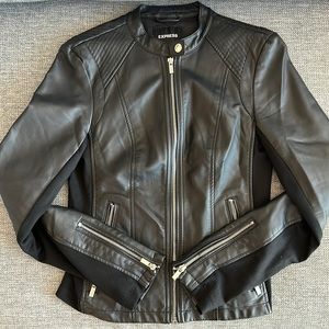Faux leather jacket